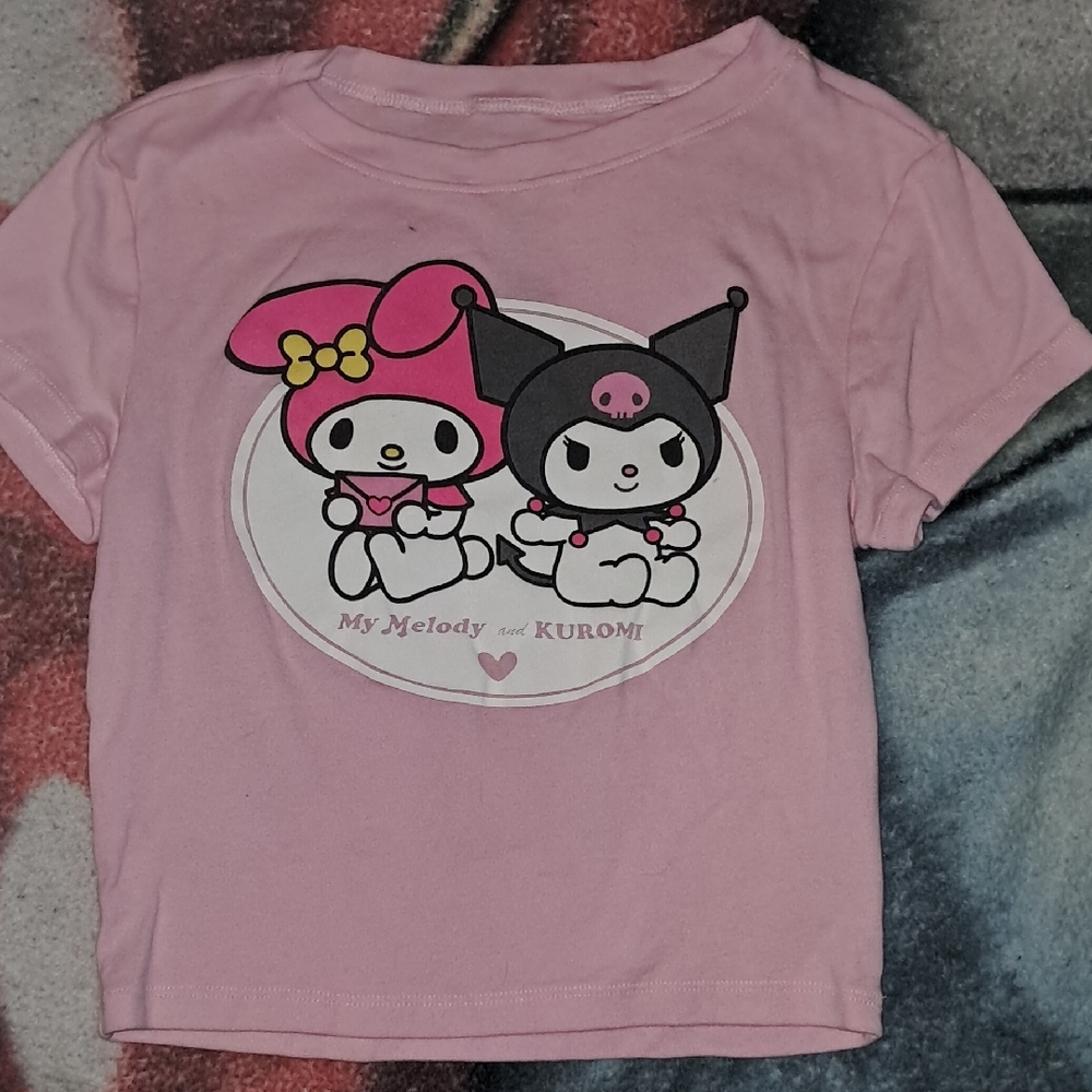 Sanrio Pink My Melody and Kuromi Tee